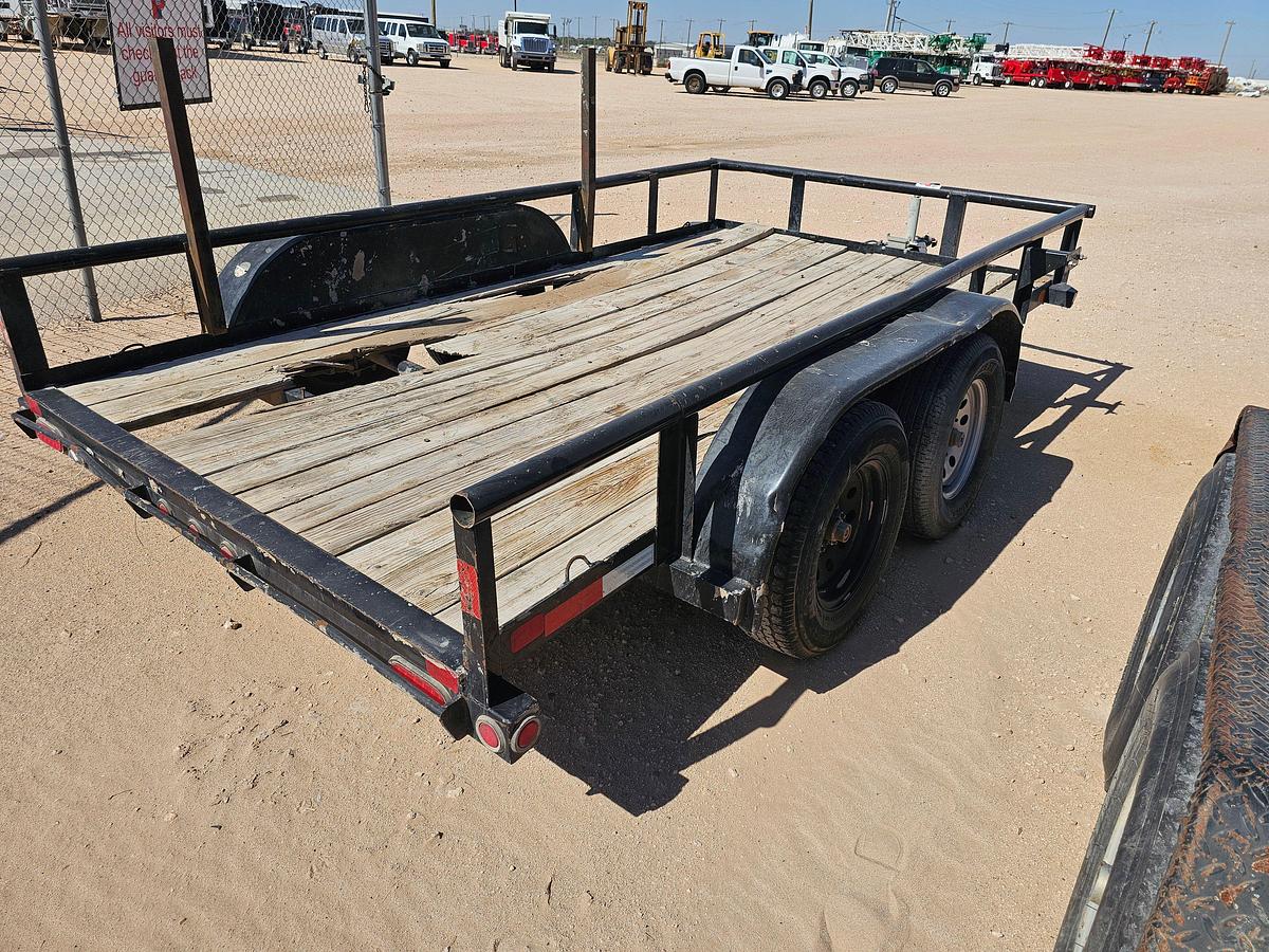 Used BIG TEX 12’ X 6.5’ T/A BUMPER PULL UTILITY TRAILER