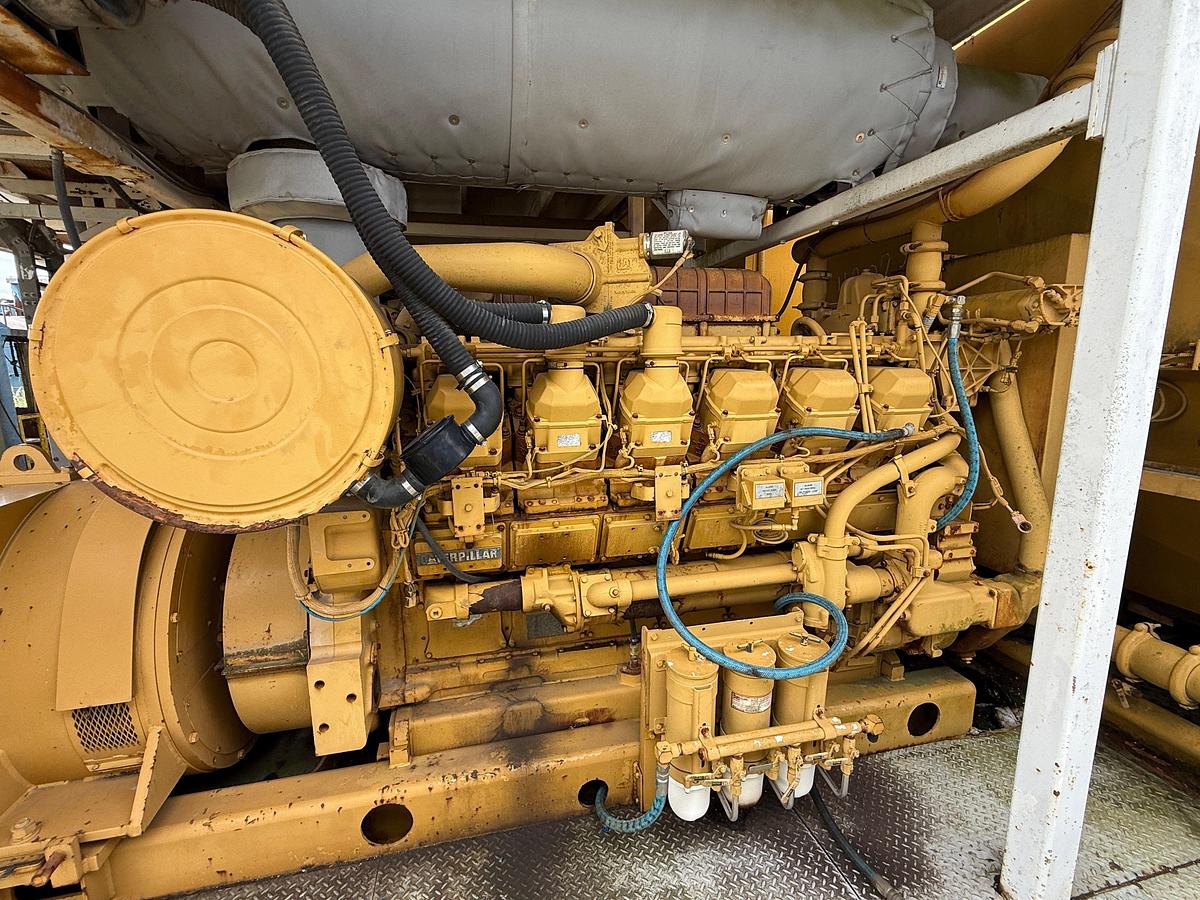 Used KATO 1204-KW DIESEL GENERATOR SET P/B CATERPILLAR 3512B 1621-HP