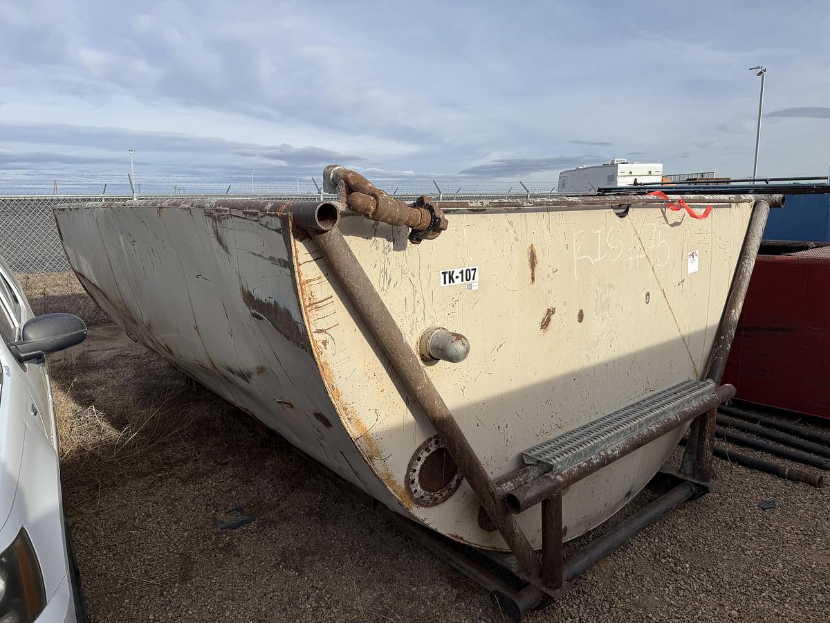 Used 15’L X 6’H ROUND BOTTOM TANK PIT SKIDDED