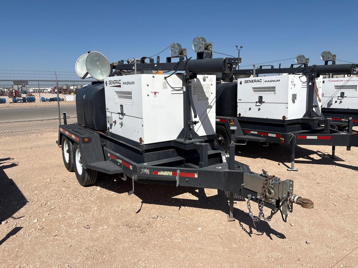 Used 2015 MAGNUM TRAILERS MLT4200 20KW T/A LIGHT TOWER COMBO TRAILER