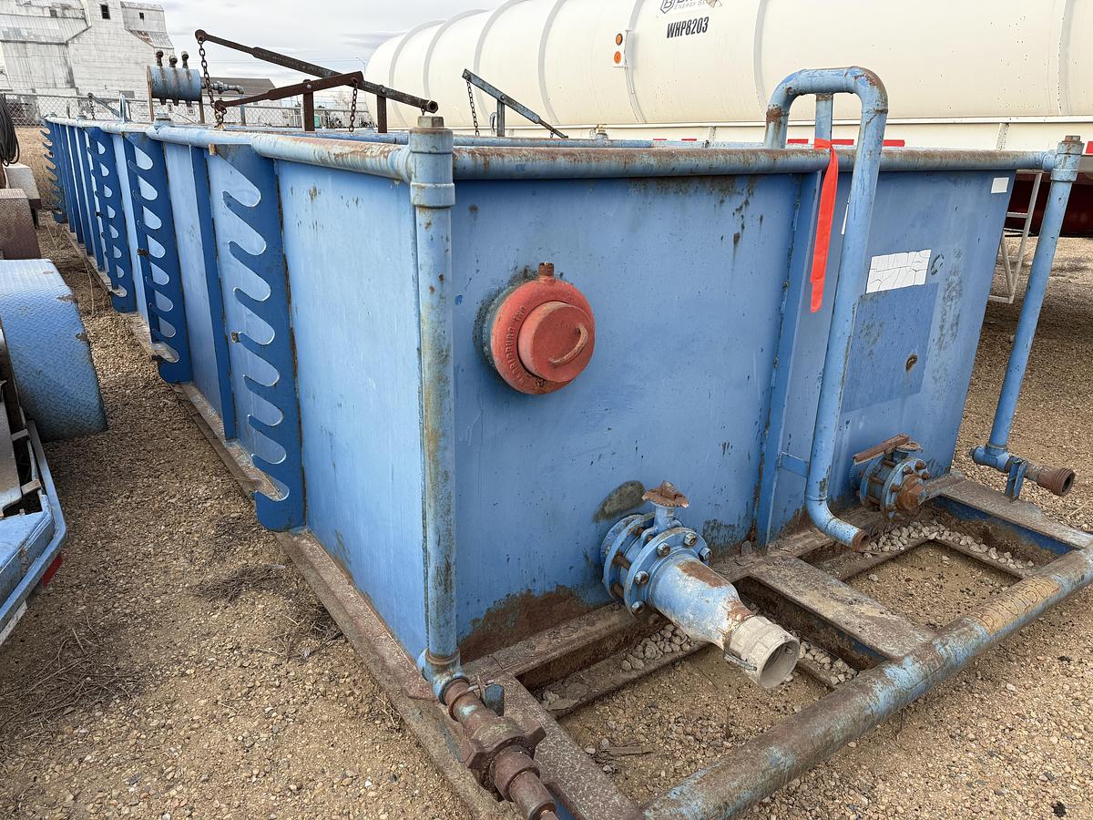 Used 36’L X 93”W X 4’H 3-COMP REVERSE PIT W/ IRON RACK,