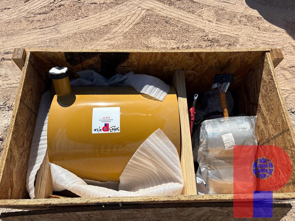 Used CRATE OF CAT ENGINE PARTS