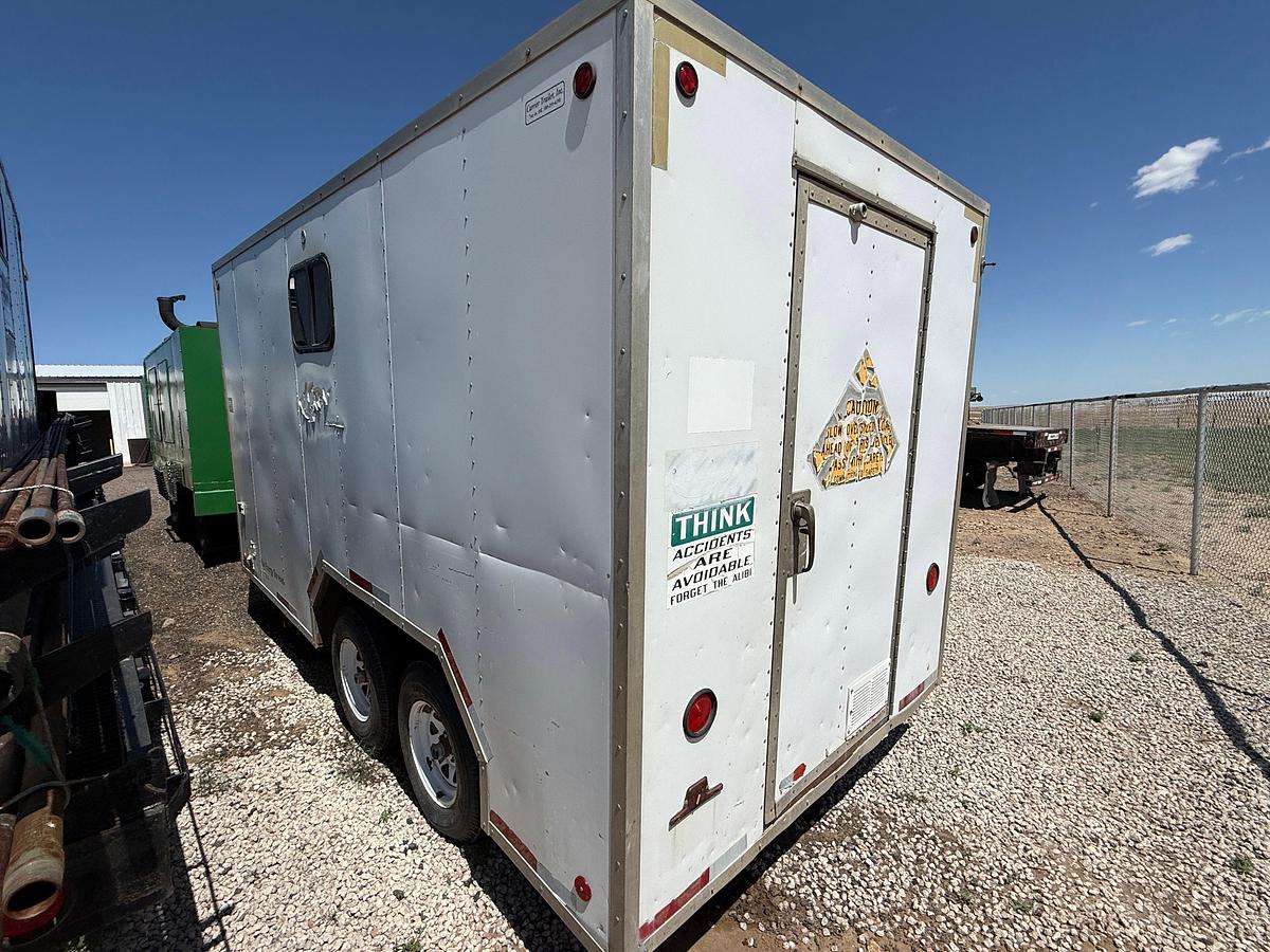 Used 2000 CARRIER TRAILER 14’x7’ T/A DOGHOUSE BP TRAILER