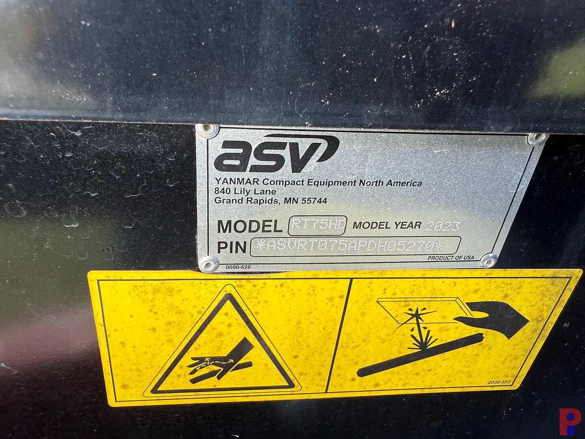Used (NEW) 2023 ASV RT75HD COMPACT SKID STEER LOADER**2YEAR 2000 HOURS**