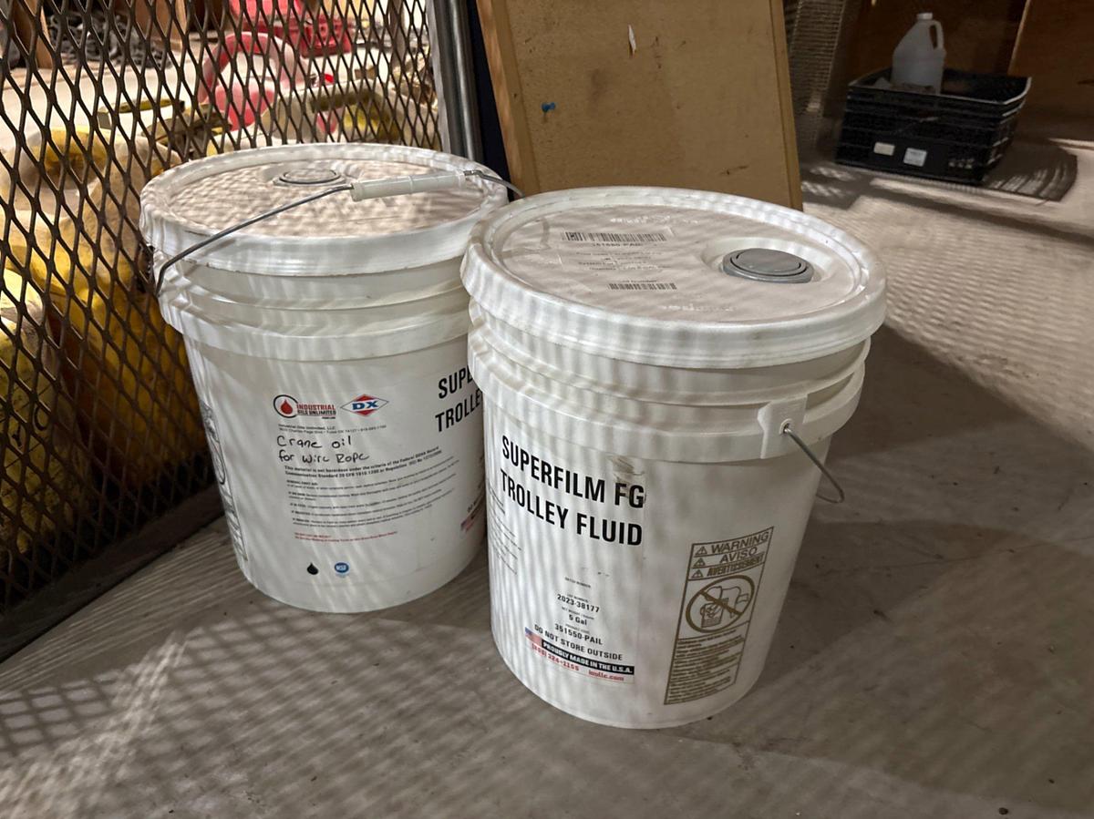 Used (2) 4’ x 3’ white boards & (2) buckets of superfilm fg trolley fluid
