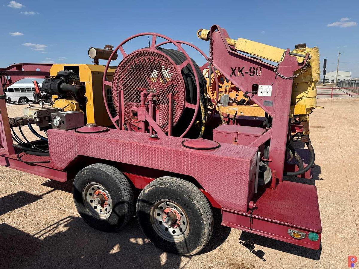 Used 2007 VENTURETECH XK-90 90 TON POWER SWIVEL ON 14' T/A TRAILER (INCOMPLETE)
