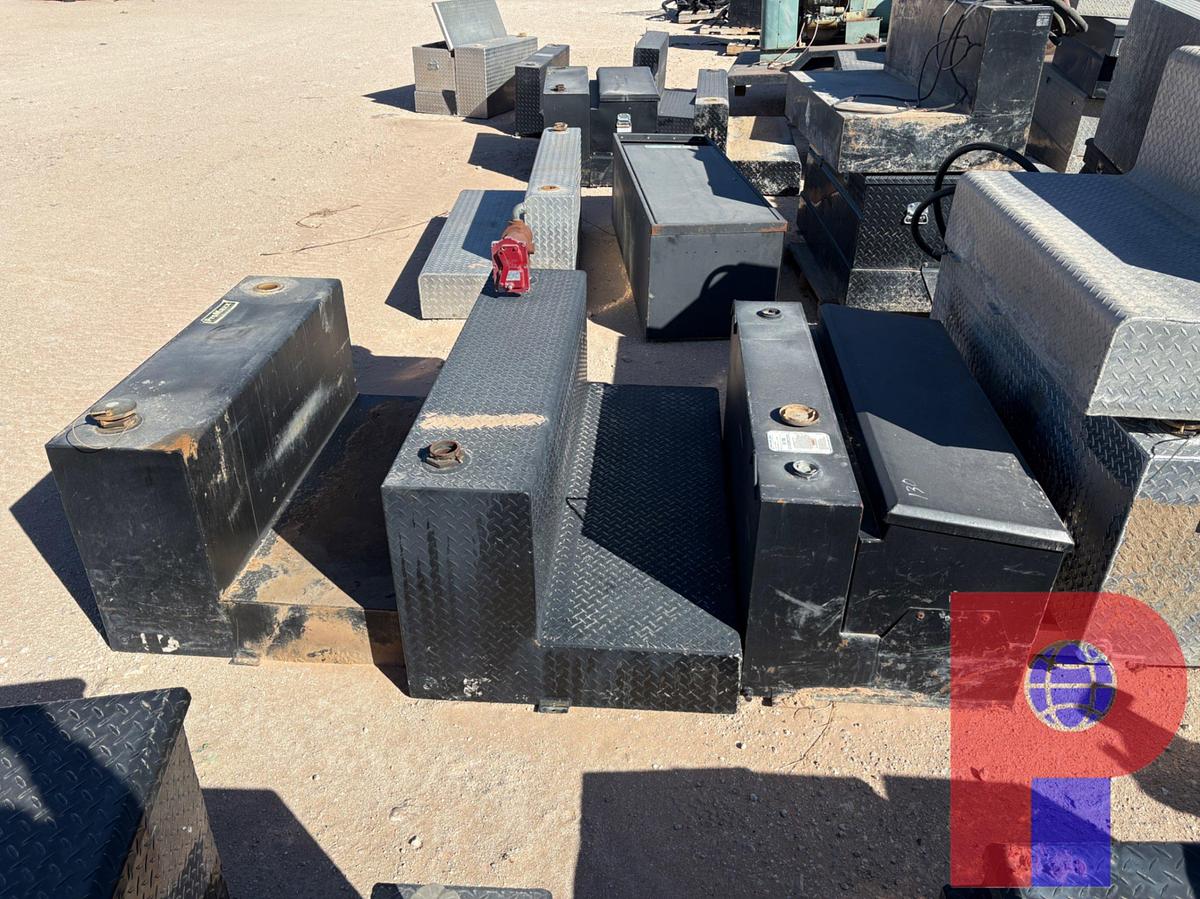 Used (7) ASSORTED TRUCK TOOLBOXES & L-SHAPED FUEL TANKS