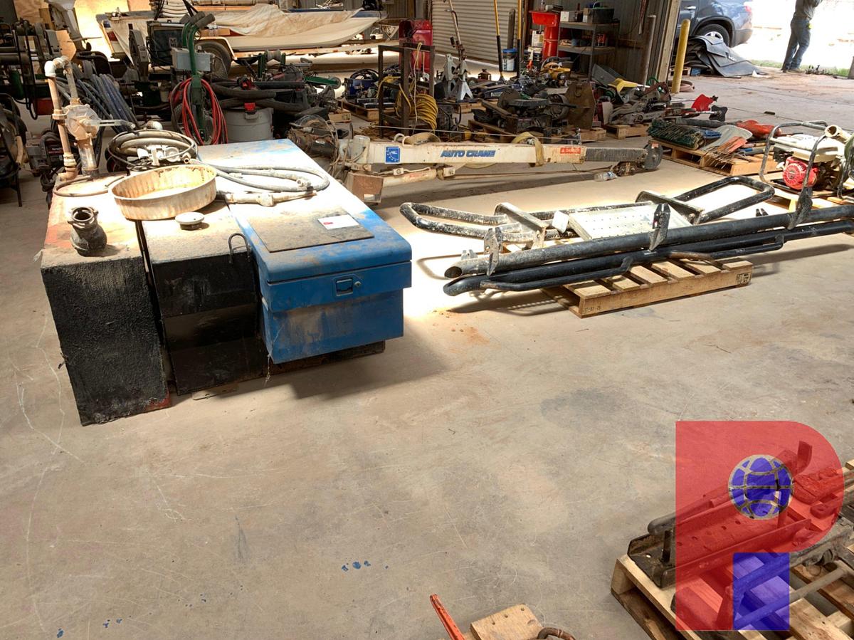 Used GRILL GUARD, RUNNING FOOT BOARDS, TOOL BOX, FUEL CELLS