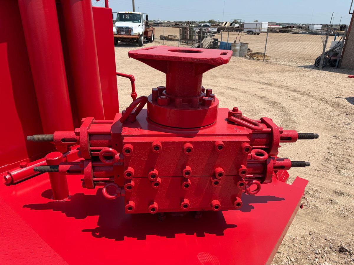 Used 2 station 2 botttle Closing Unit Trailer w/ Hyd. Dbl. BOP