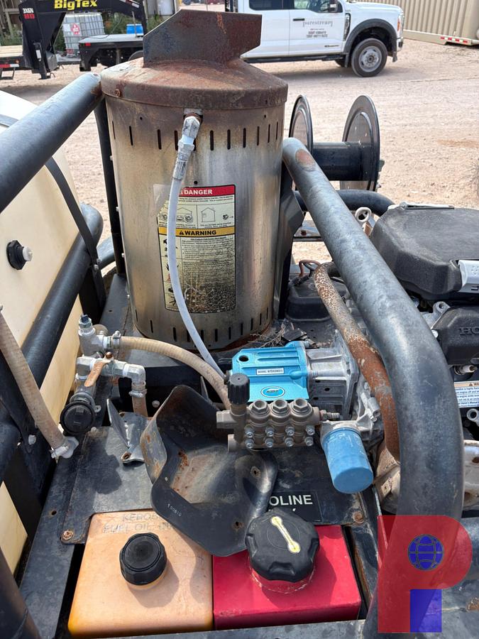 Used 2021 NORTHERN TOOL 7’ X 4.5’ S/A BUMPER PULL PRESSURE WASHER TRAILER
