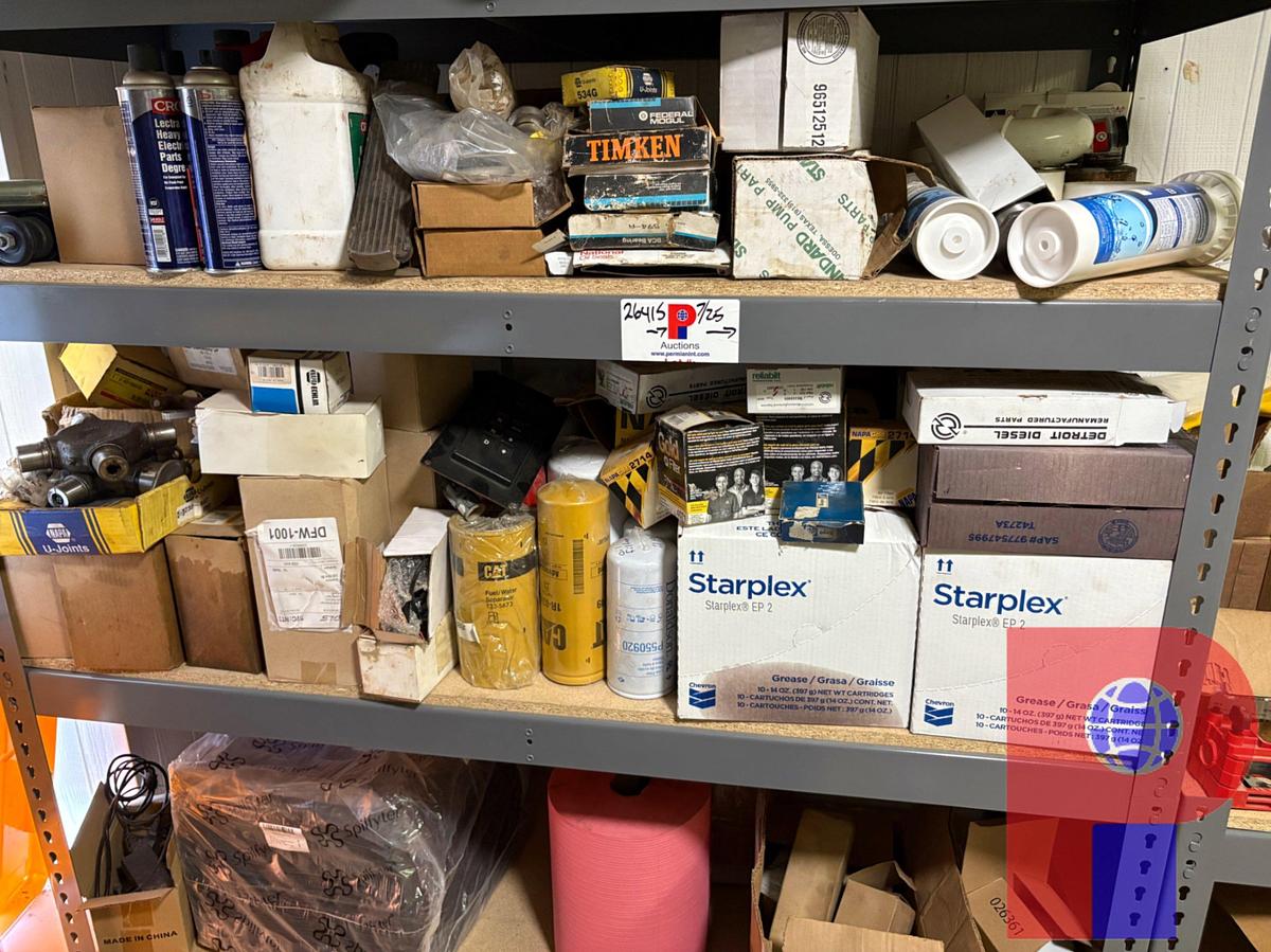 Used (1) 5’ X 2’ X 6’ SHELF & (1) 5’ X 2’ X 3’ SHELF W/ CONTENTS