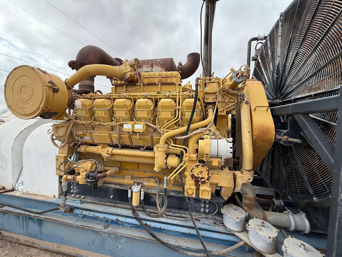 Used 2011 GARDNER DENVER PZ11 TRIPLEX DRILLING MUD PUMP P/B CATERPILLAR 3512, SKIDDED