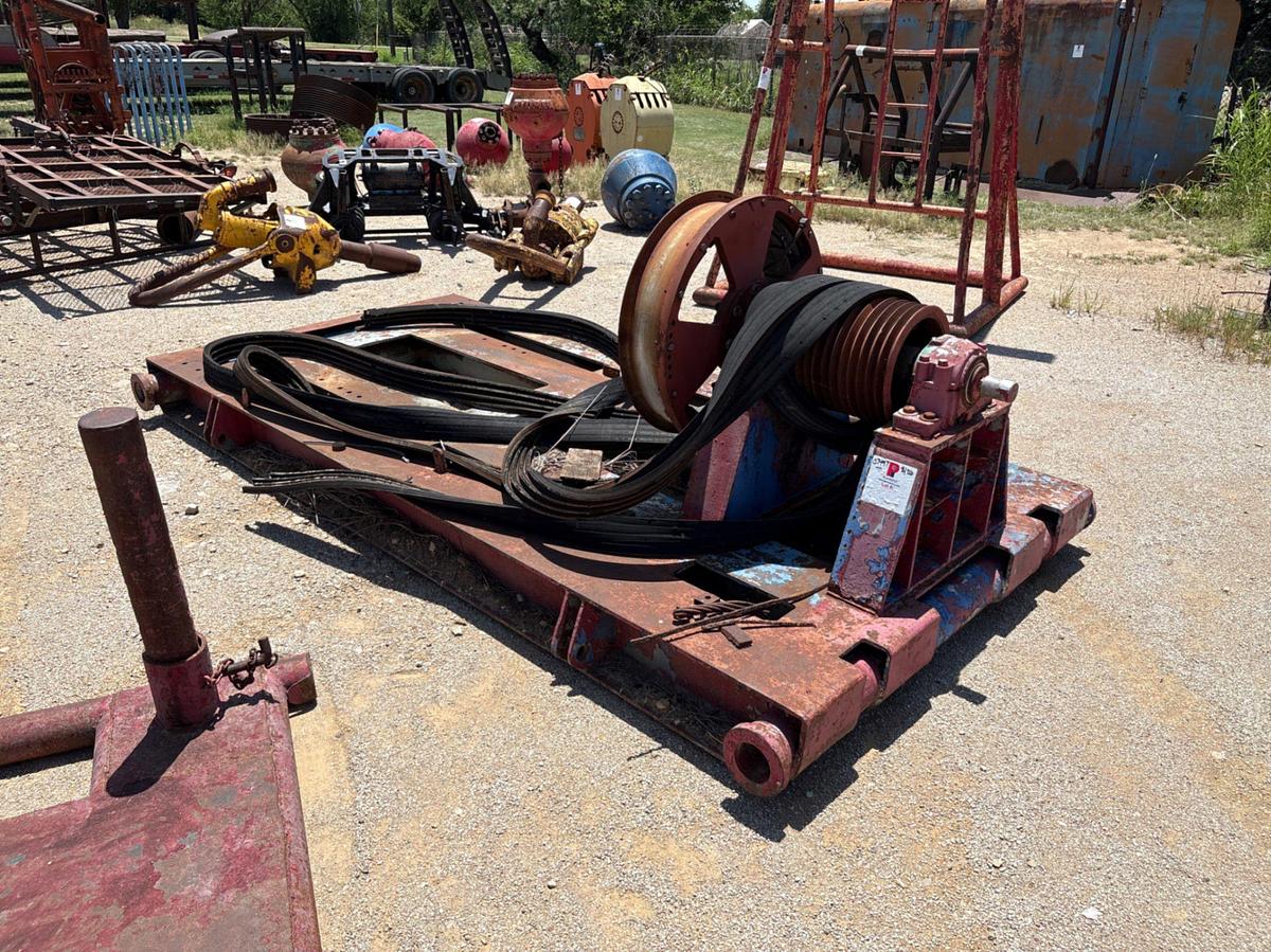 Used 12’ x 6’ skid w/ drive belt pulley