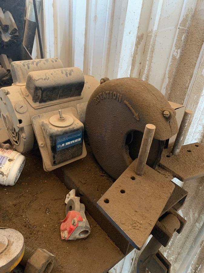 Used Schneider Electric OP Crimper Machine w/ (2) 8 Row Roll Around Bins and Hydraulic Fittings
