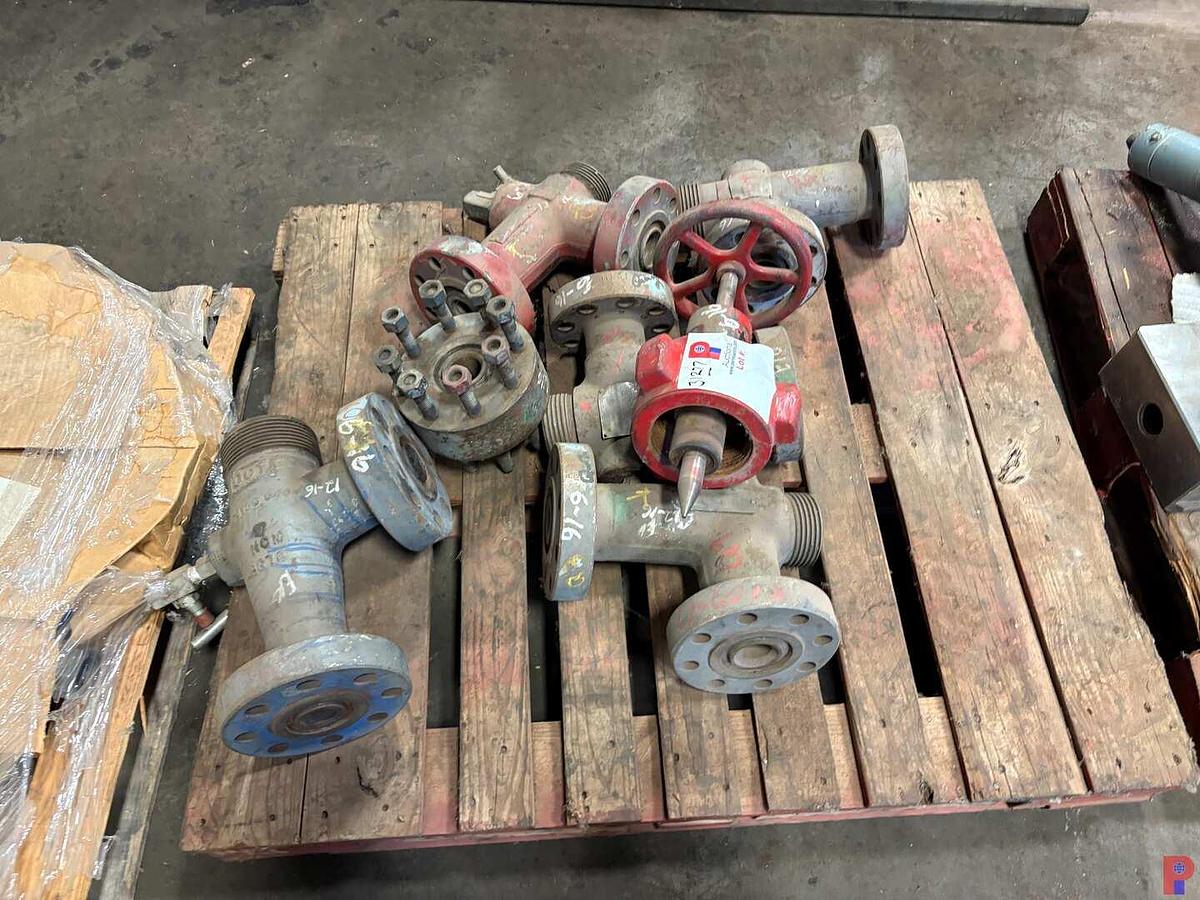 Used (1) 3” 1502!CHOKE VALVE W/ (5) 1” 90° FLANGED FITTINGS