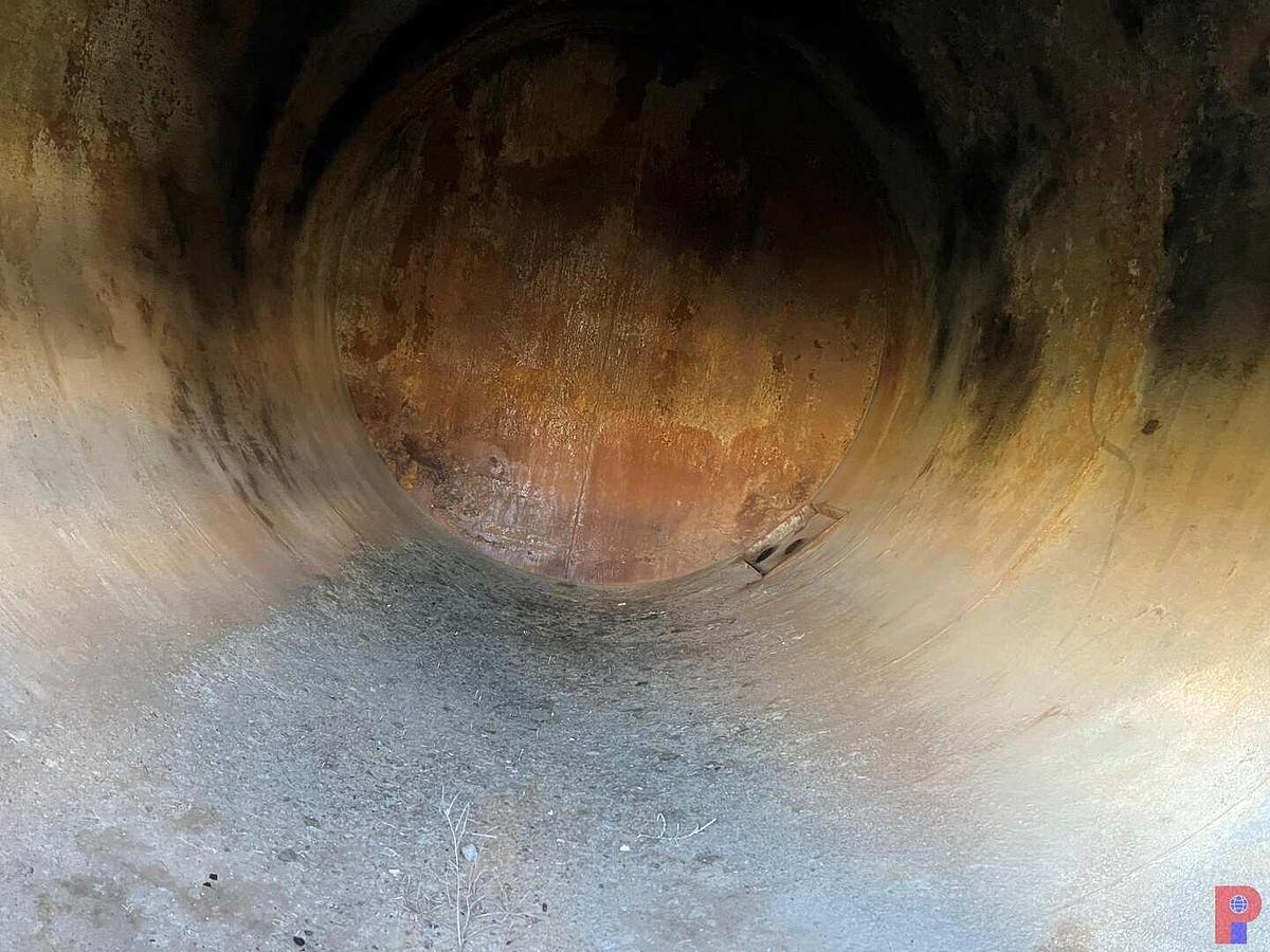 Used SKIDDED 12’DIAMETER X 20’H 400BBL VERTICAL STORAGE TANK