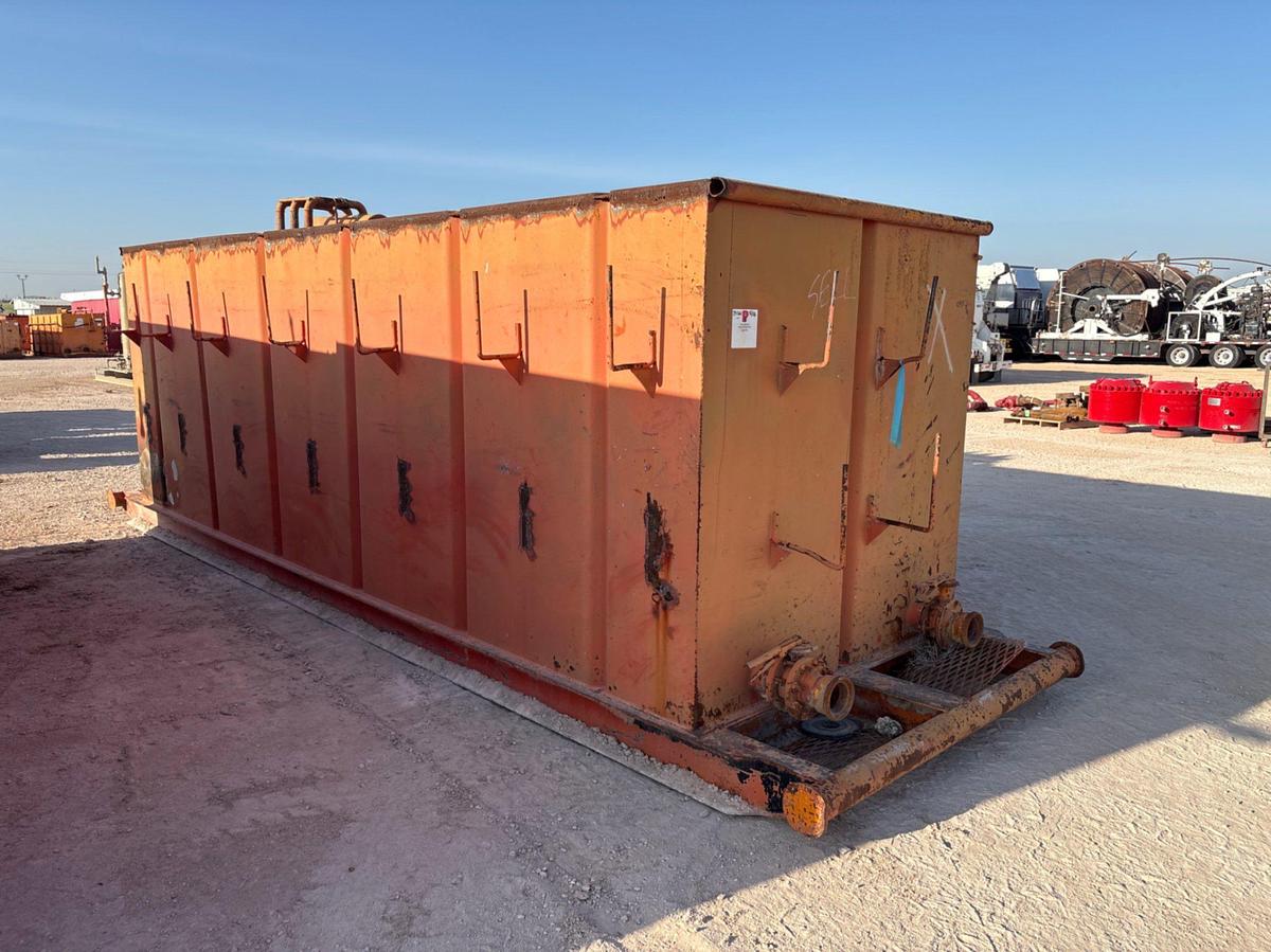 Used 18’ x 6’ x 6’ 2-compartment reverse pit, skidded