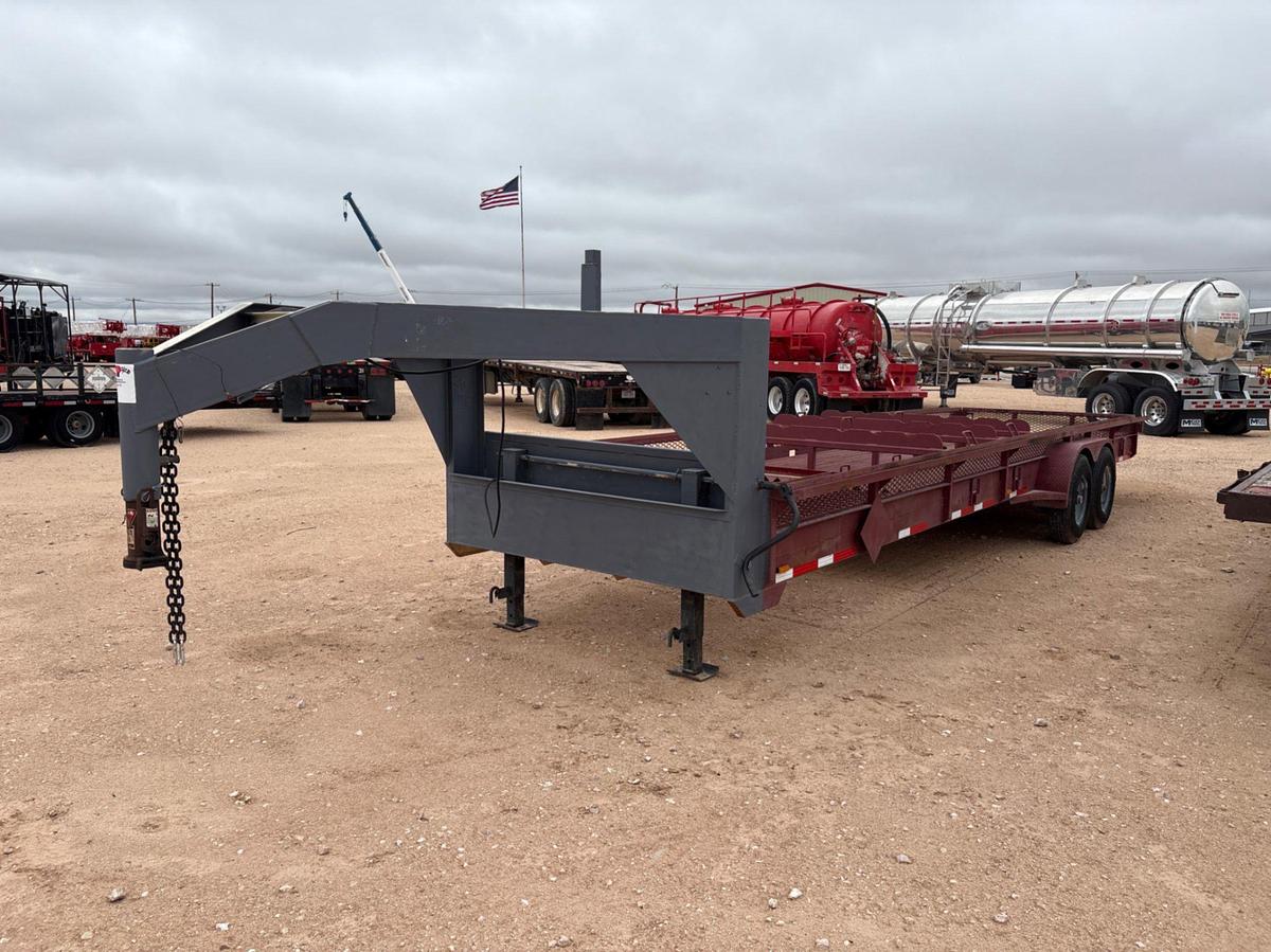 Used SHOPBUILT 28’ x 7.5’ t/a gooseneck tool transport trailer