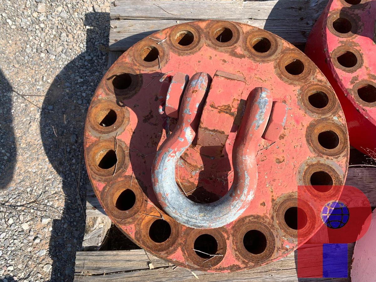 Used (3) 15K 19” OD FLANGE CAPS