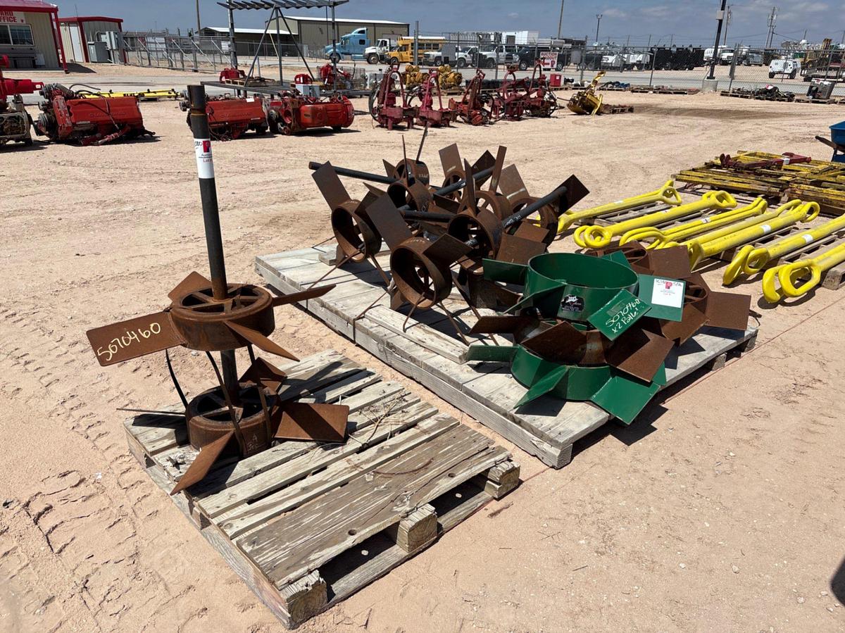 Used Lot of assorted 35” & 36”DIA mixing agitators