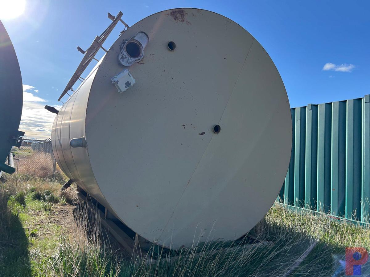 Used 12’ DIAMETER X 20’H 400BBL STORAGE TANK