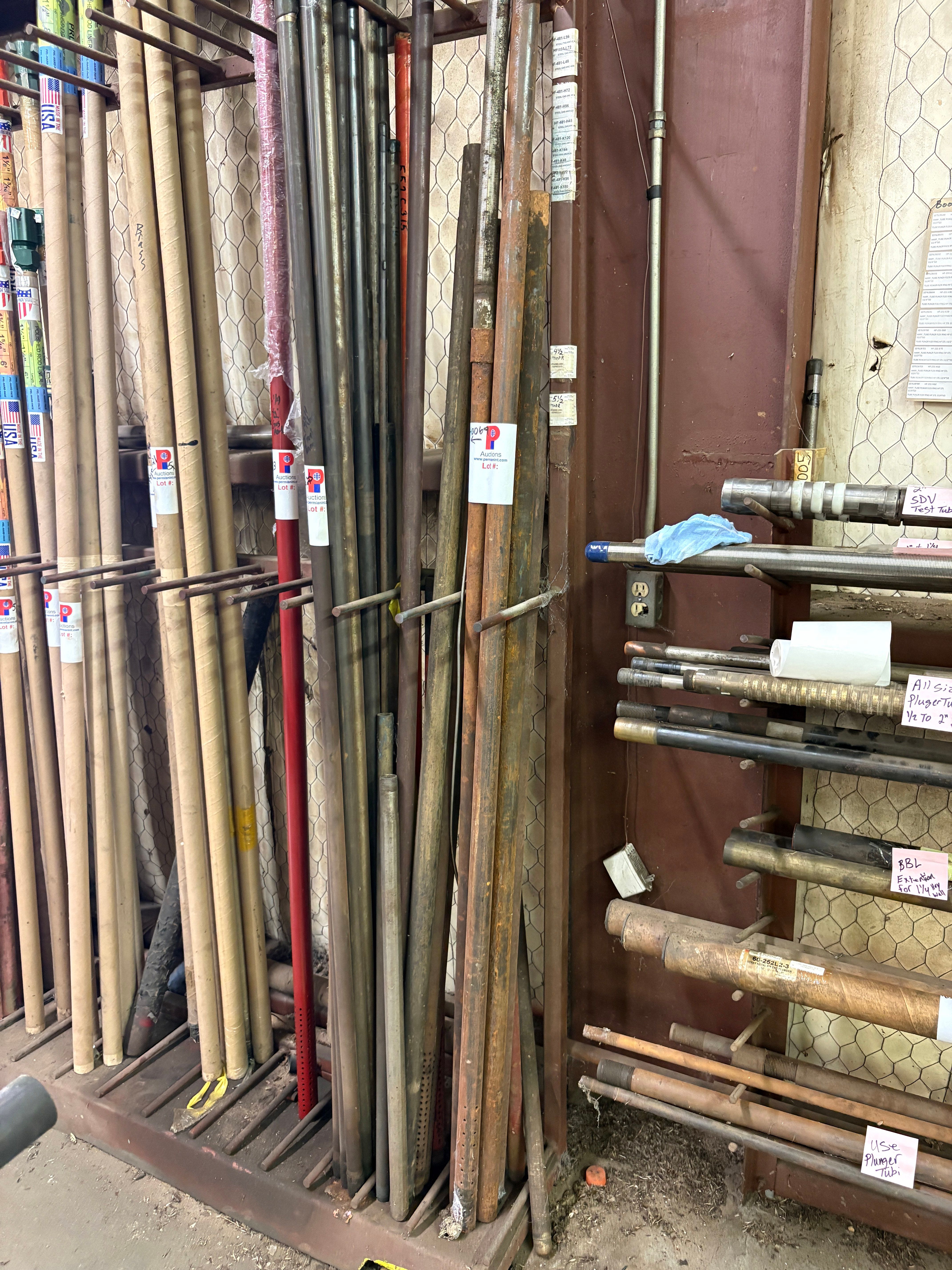 Used (8) assorted gas anchors, & pump barrels