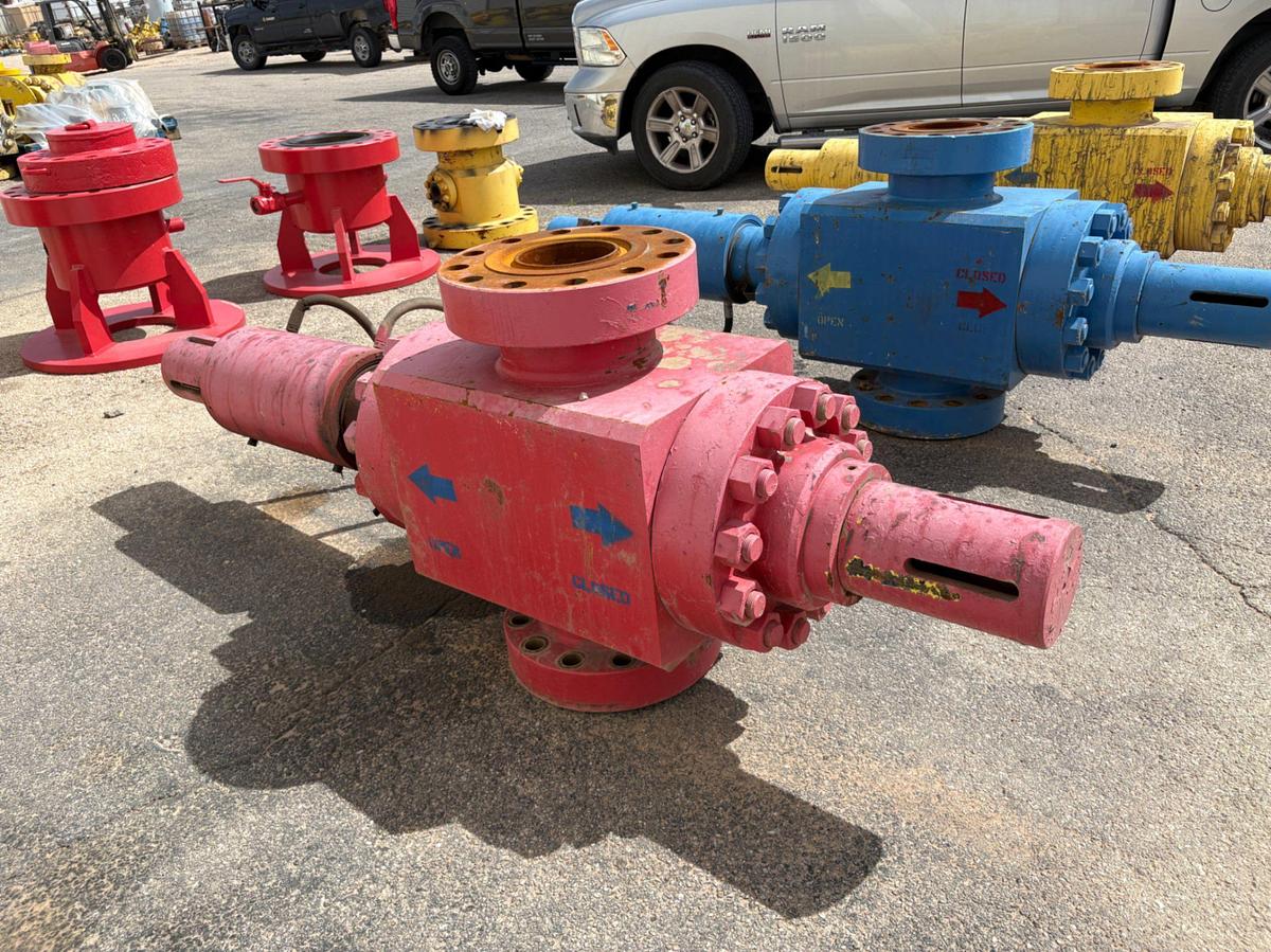 Used (3X$) (3) 7-1/16” 10K hydraulic frac valves