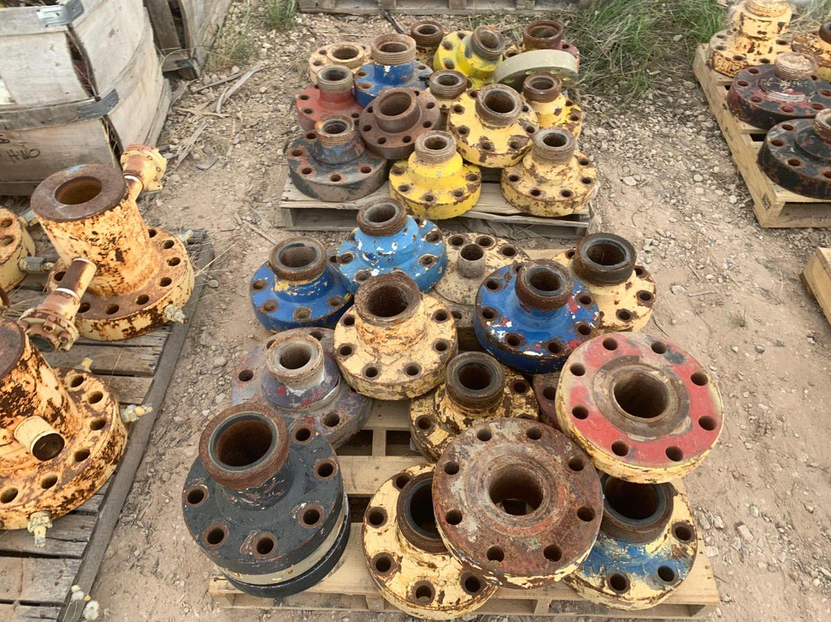 Used (5) Pallets of Assorted 3” to 4” 10k Weco Flanges