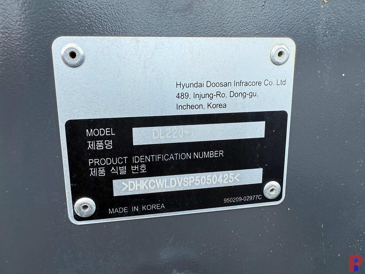 Used 2023 DEVELON DL220-7 WHEEL LOADER**3 YEAR 5000 HOUR FULL WARRANTY, STARTED 9/30/25**