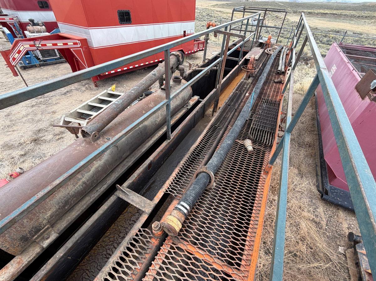 Used 35’x7x5h 3 comp. Open Top Pit