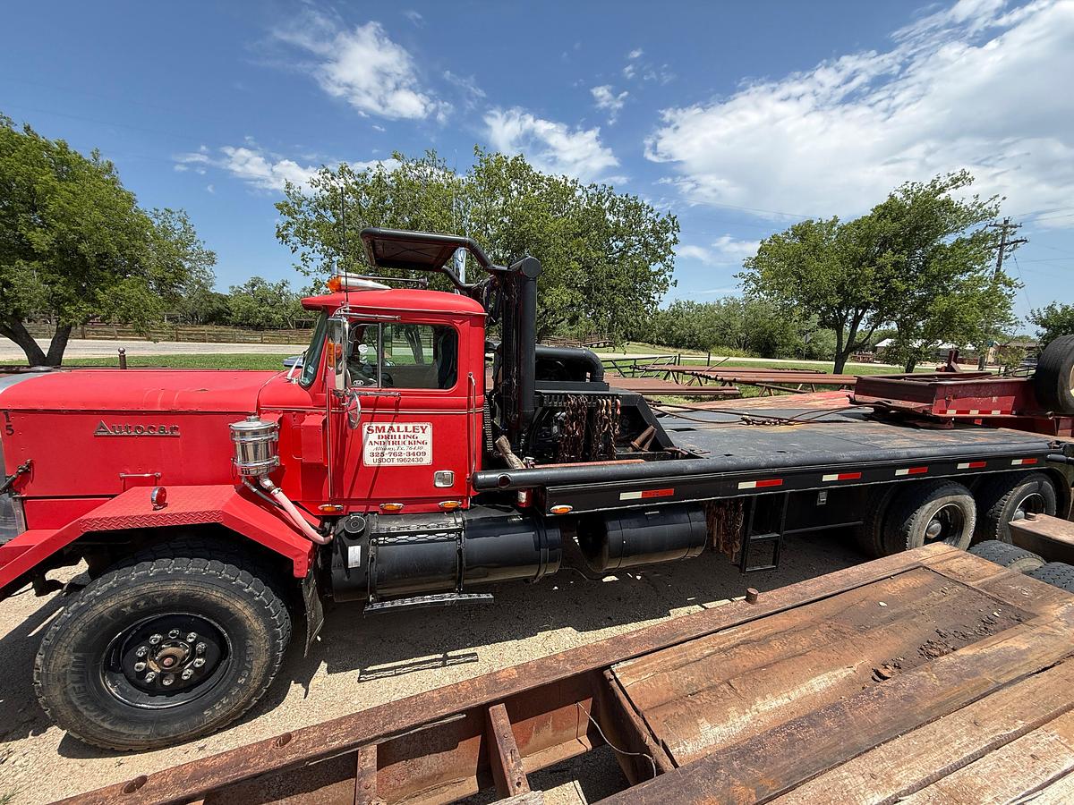 Used 1981 AUTOCAR DC9964 T/A 50-TON GIN POLE WINCH TRUCK