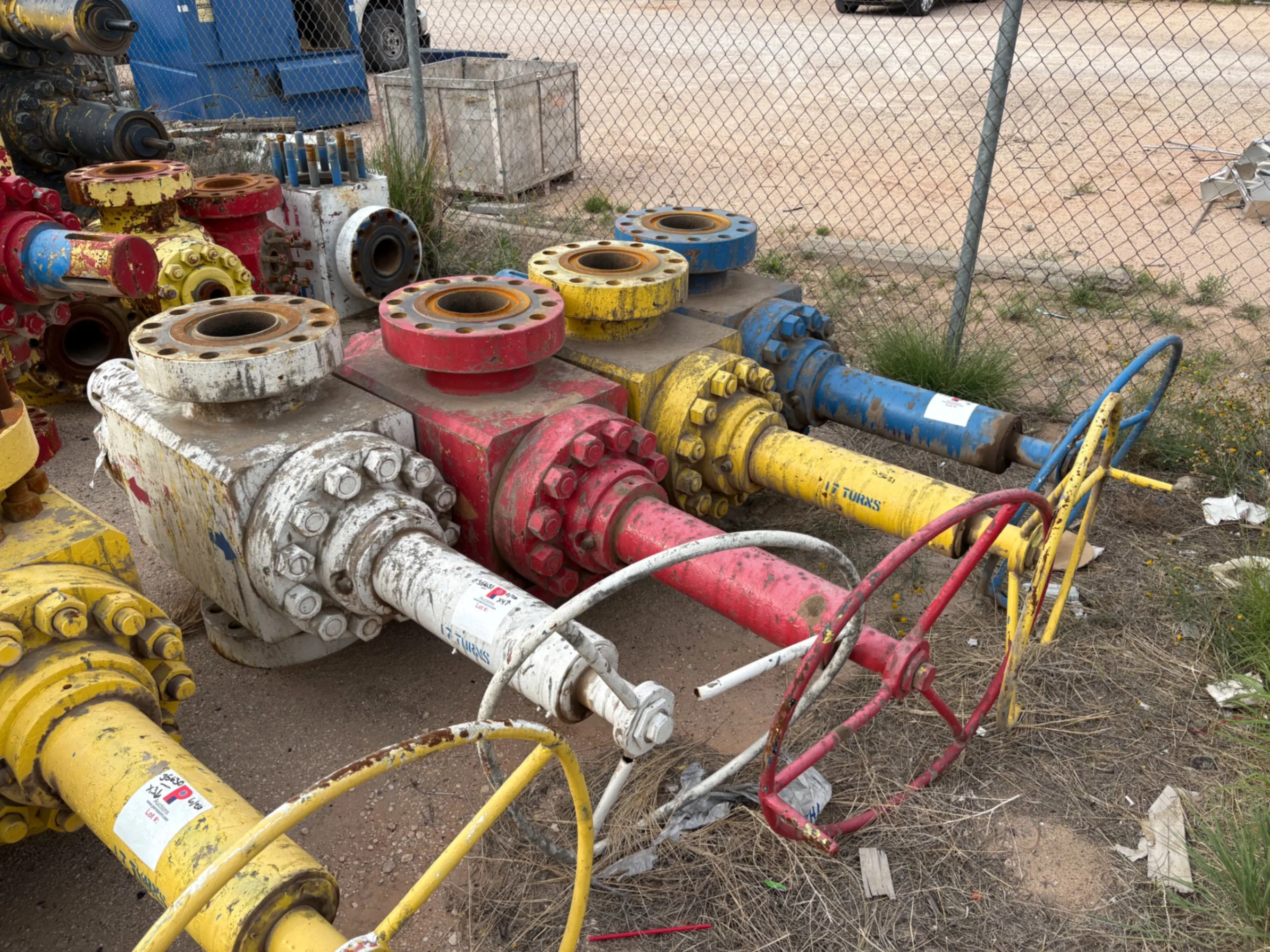 Used (4x$) (4) 7-1/16” 10K frac valves