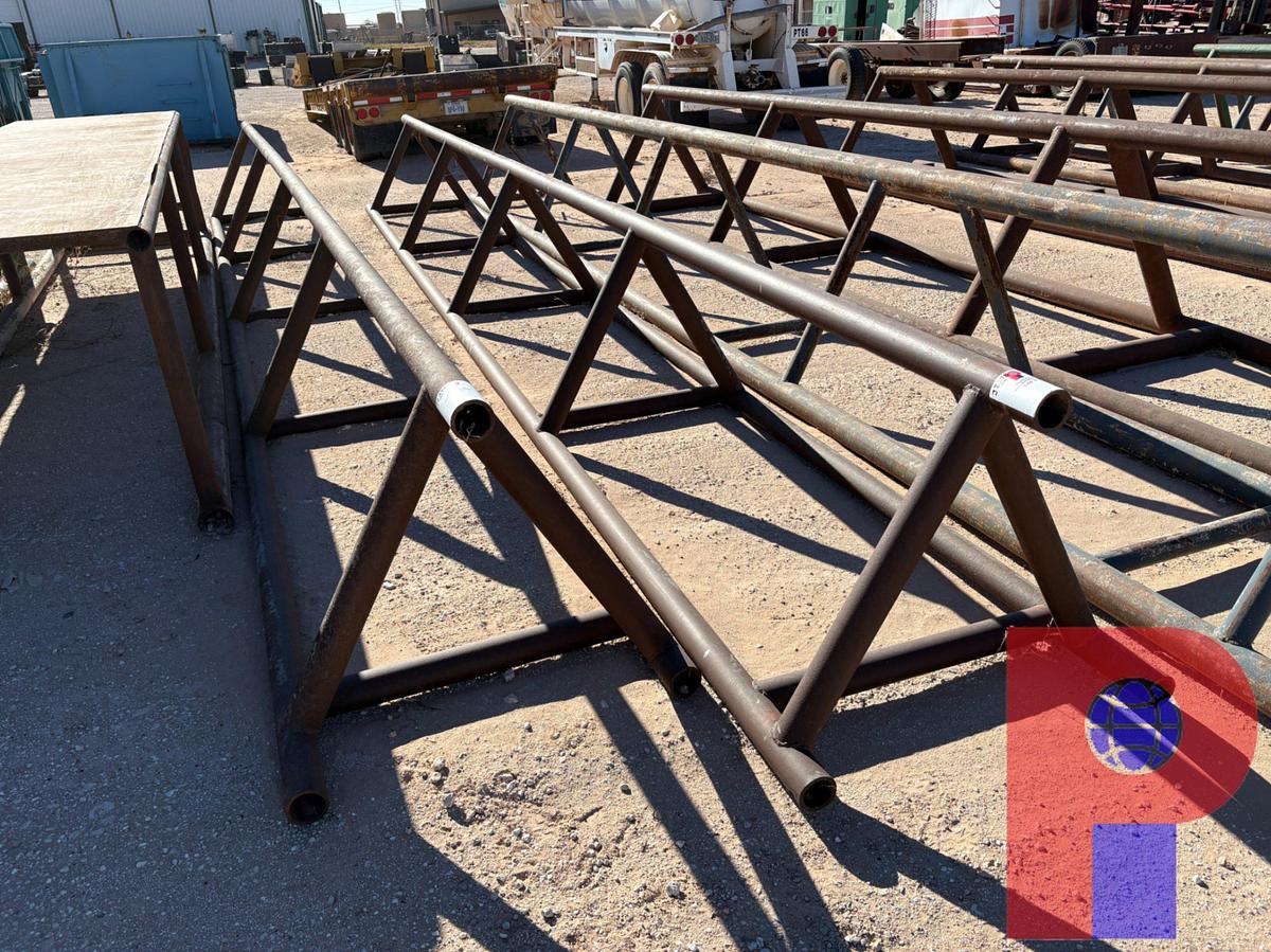 Used (2X$) 28’ X 34” TRIANGLE PIPE RACKS