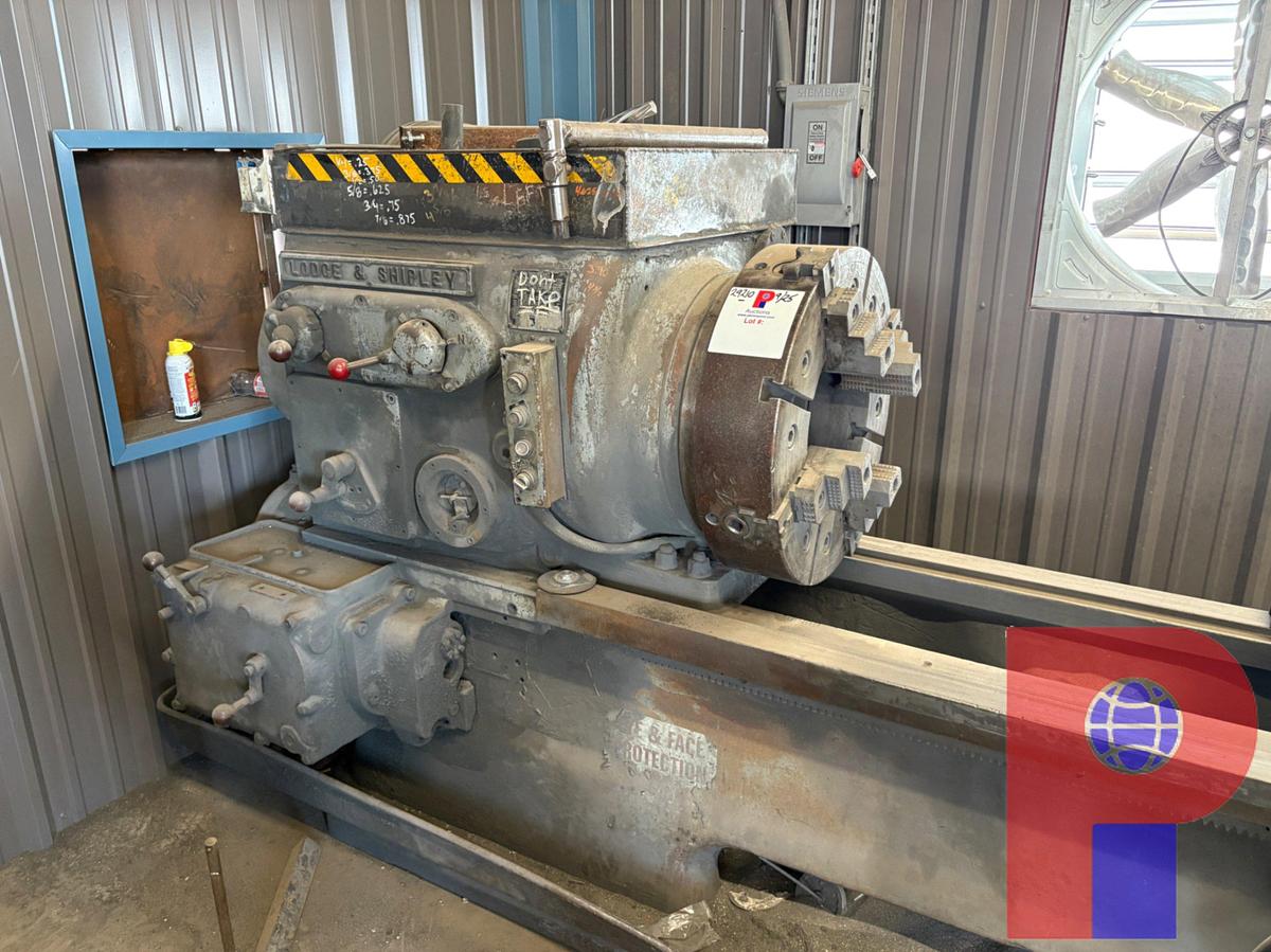 Used LODGE & SHIPLEY 12-3/4 HOLLOW SPINDLE LATHE W/ DUMORE TOOL POST GRINDER