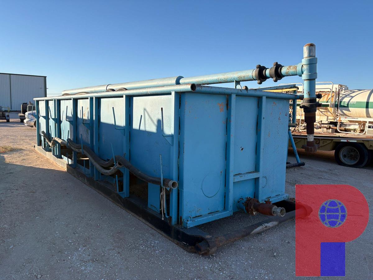 Used 30’ X 7’ X 5.5’ OPEN TOP FLUID TANK