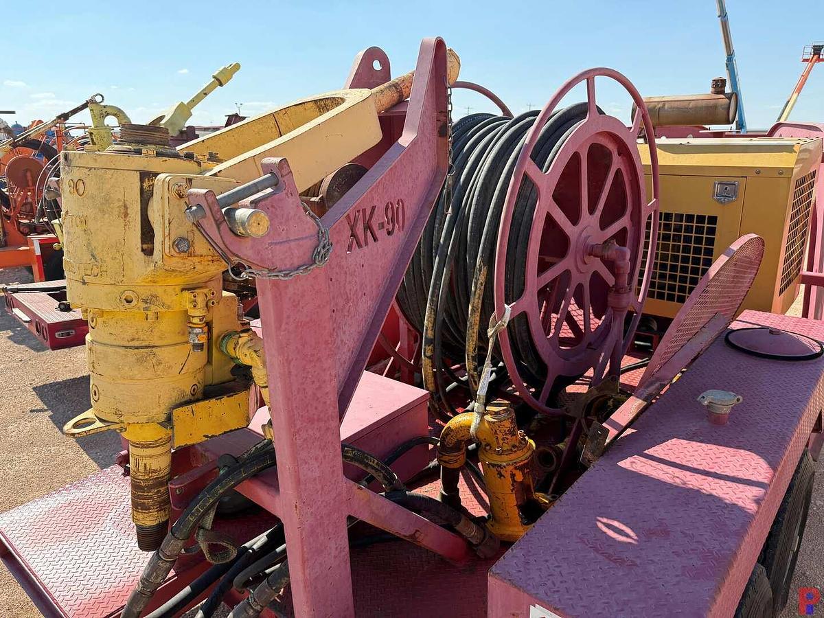 Used 2007 VENTURETECH XK-90 90 TON POWER SWIVEL ON 14' T/A TRAILER (INCOMPLETE)