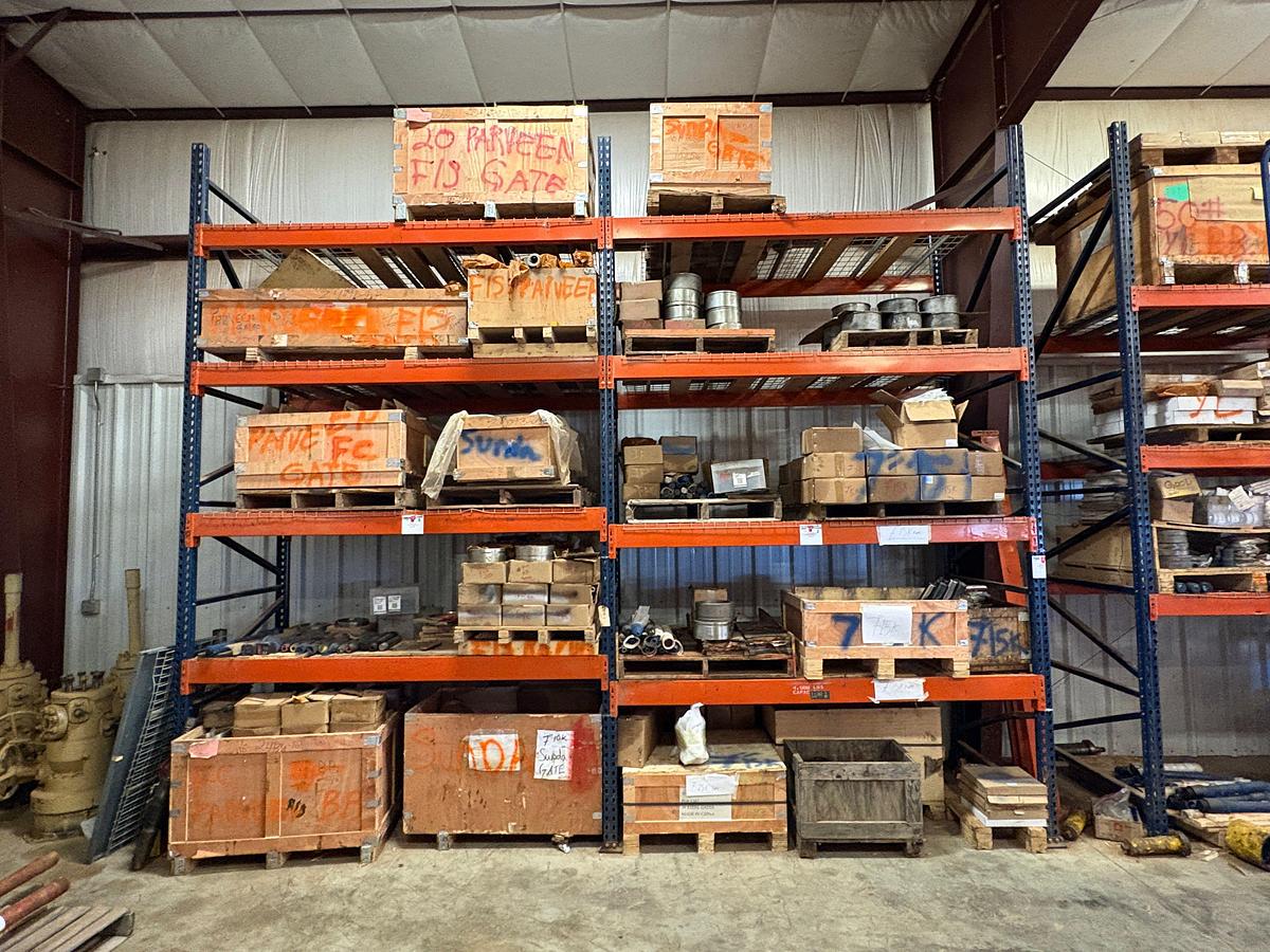 Used 16.5’ x 4’ x 14’ pallet rack shelving unit