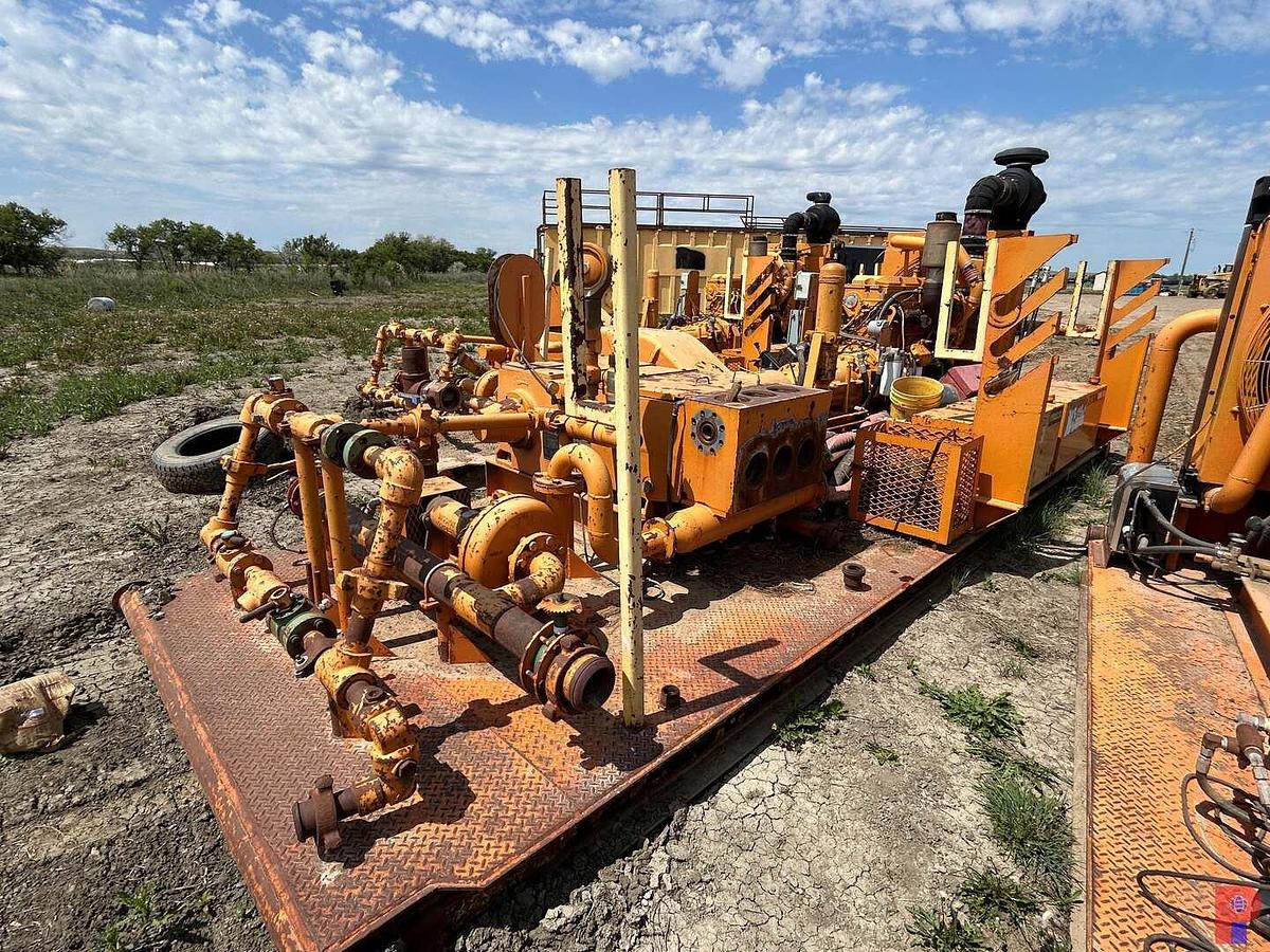 Used NATIONAL OILWELL JWS-340 TRIPLEX WELL SERVICE PUMP P/B DETROIT 60 SERIES W/ ALLISON TRANS.