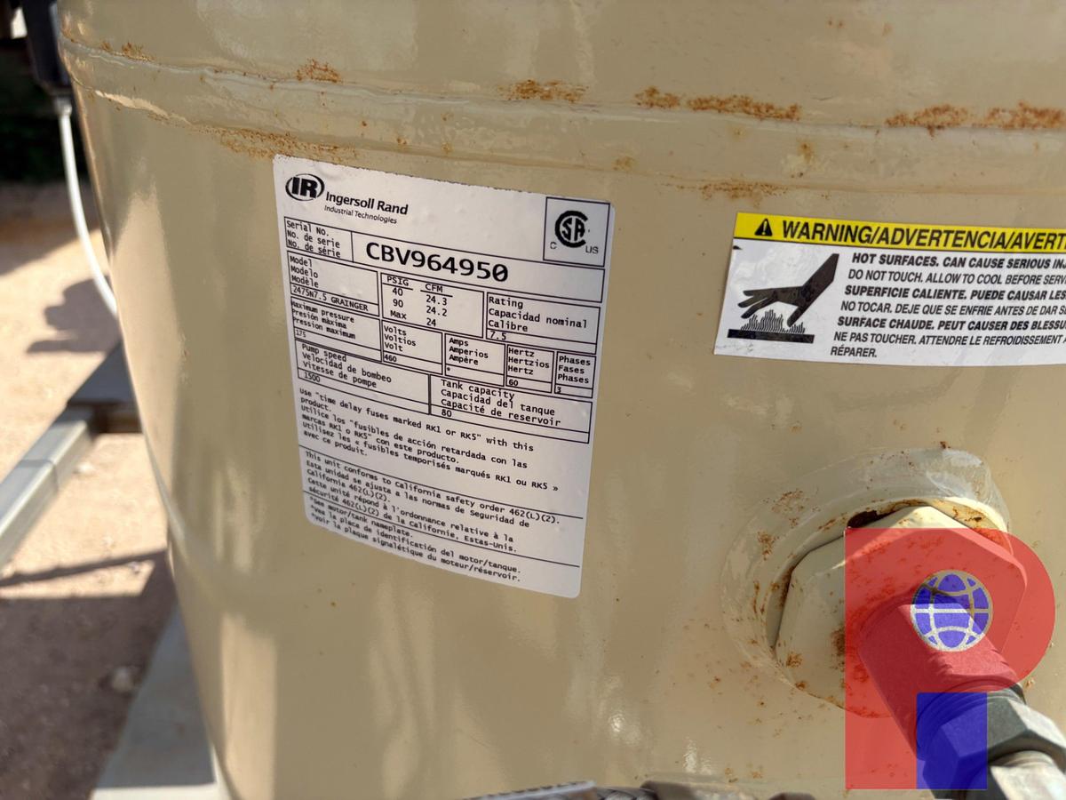 Used UNUSED INGERSOLL RAND 2457 AIR COMPRESSOR