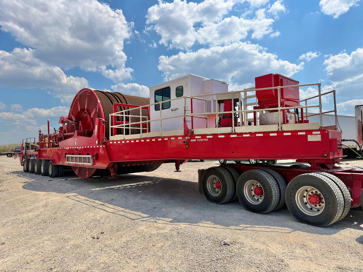 Used 2019 Hydra Rig 2-3/8” 14ft6in wide Coil Tubing Reel Trailer
