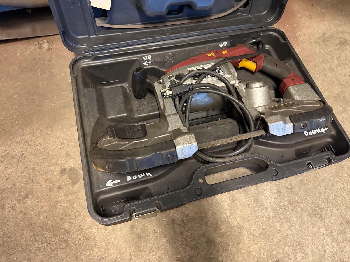 Used (13) Shelves w/ welding related tools, wire & power tools