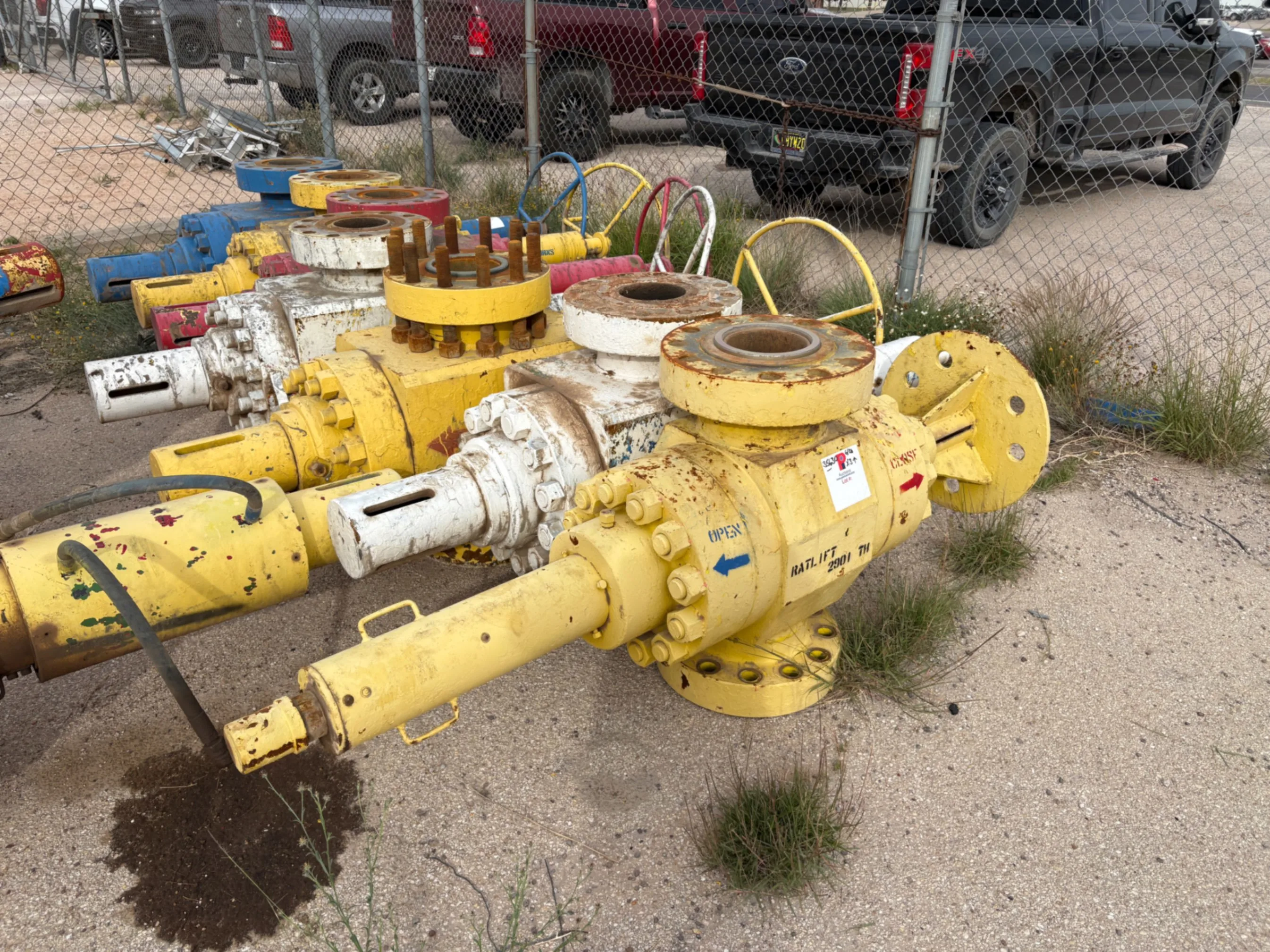Used (3x$) (3) 7-1/16” 10K frac valves