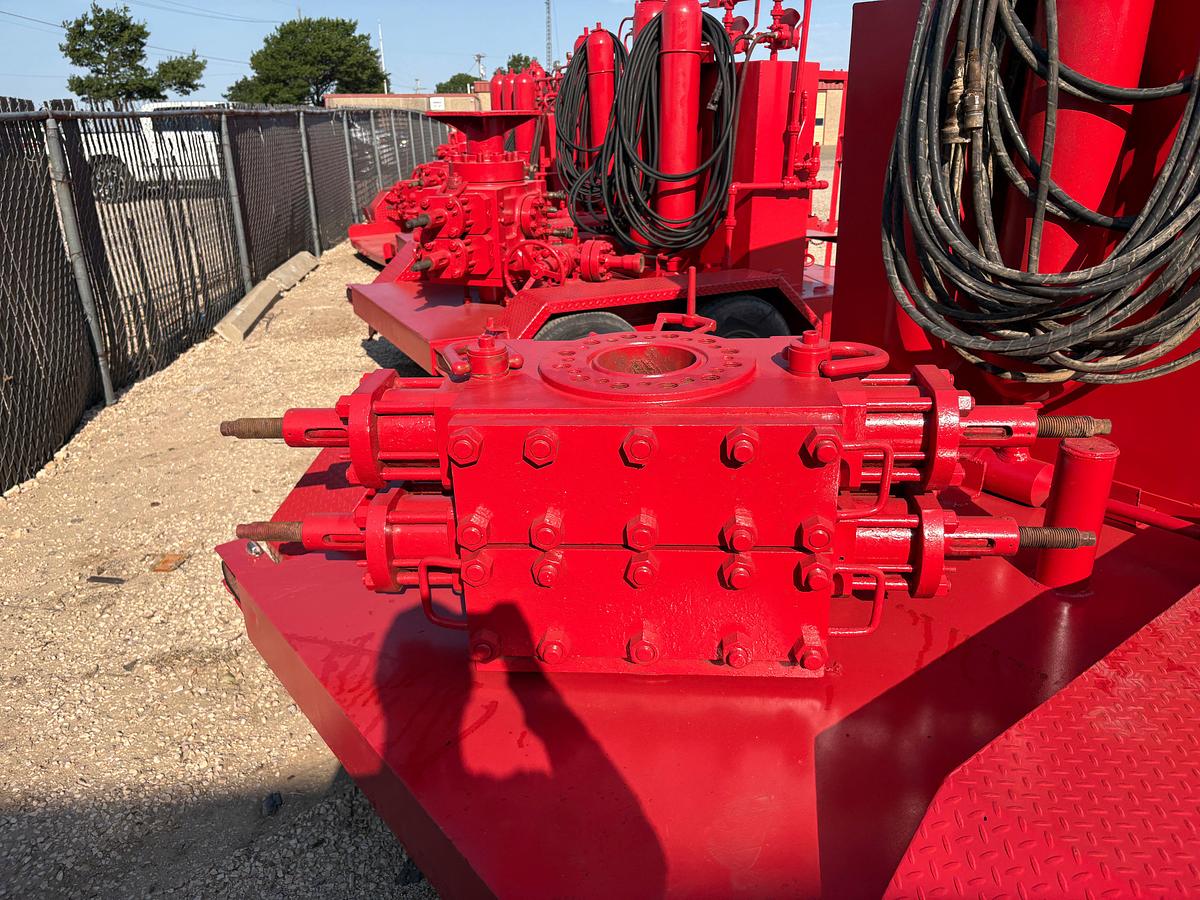 Used 2-station closing unit mtd on SHOPBUILT 10’ x 5’ t/a bumper pull trailer