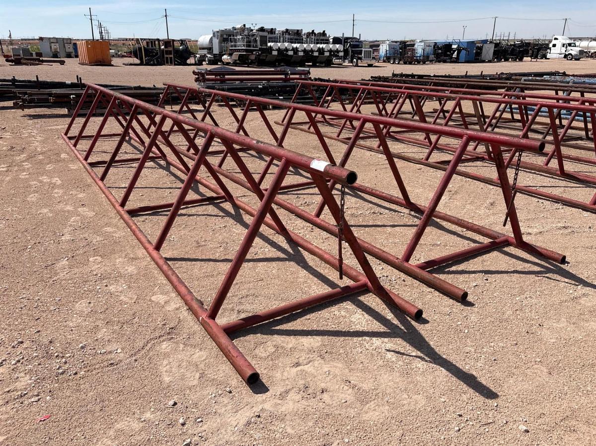 Used (2) 28’ x 41” triangle pipe racks