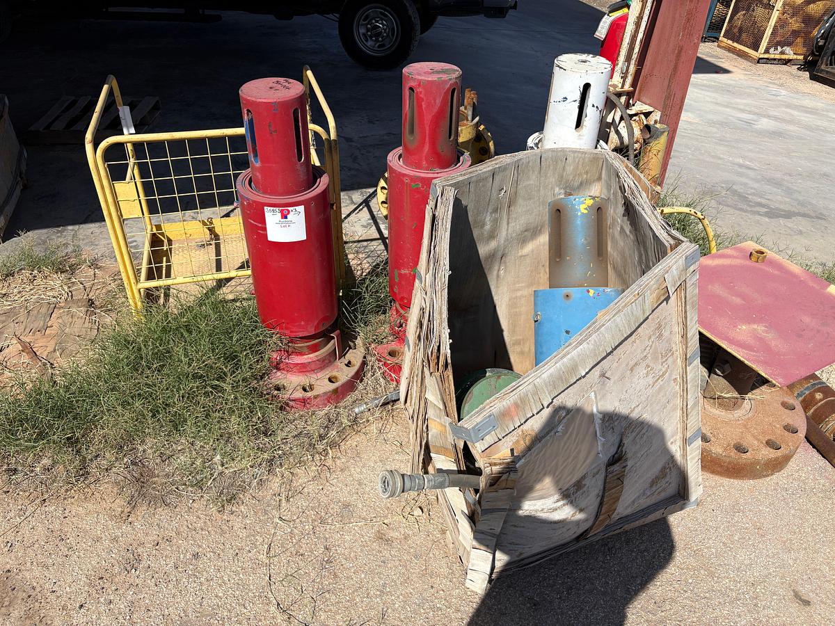 Used (3) complete hydraulic frac valve bonnets & (2) incomplete bonnets