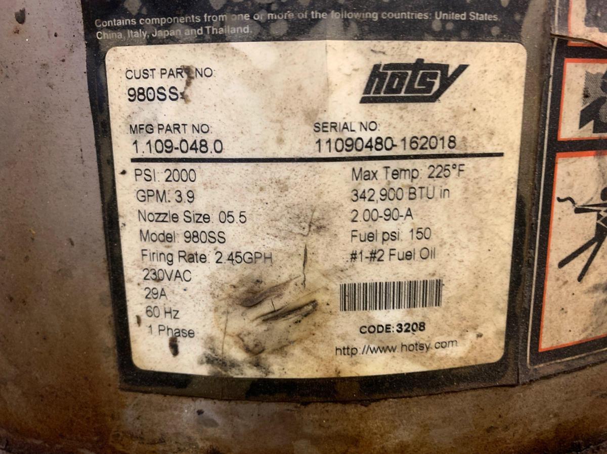 Used HOTSY PRESSURE WASHER