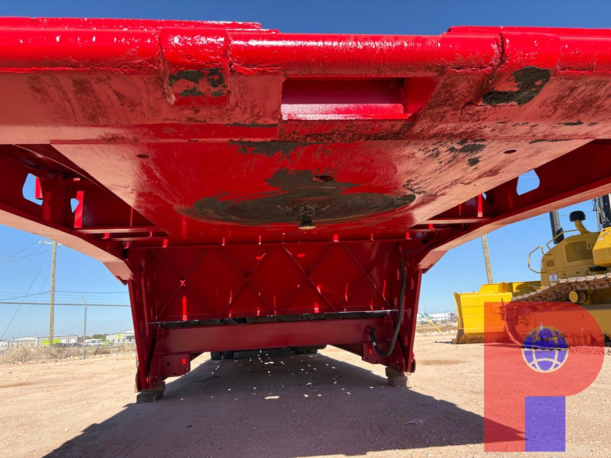 Used 2011 ASPEN 75 TON 5-AXLE SCISSOR NECK OILFIELD LOWBOY TRAILER