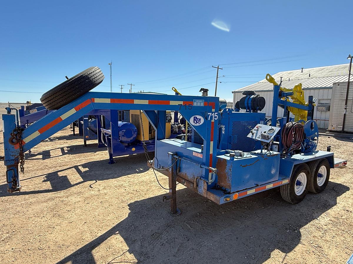 Used 2011 BOWEN S2.5 85-TON POWER SWIVEL MTD ON 2011 PRECISION PUMP T/A GOOSENECK TRAILER