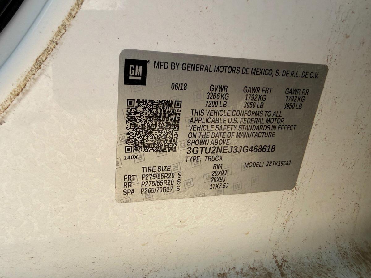 Used 2018 GMC SIERRA 1500 Z-71 CREW CAB 4x4 pickup