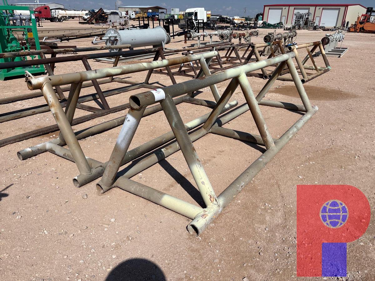 Used (2) 12’6” X 40” TRIANGLE PIPE RACKS